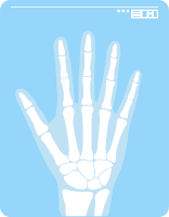 hand x-ray graphic icon